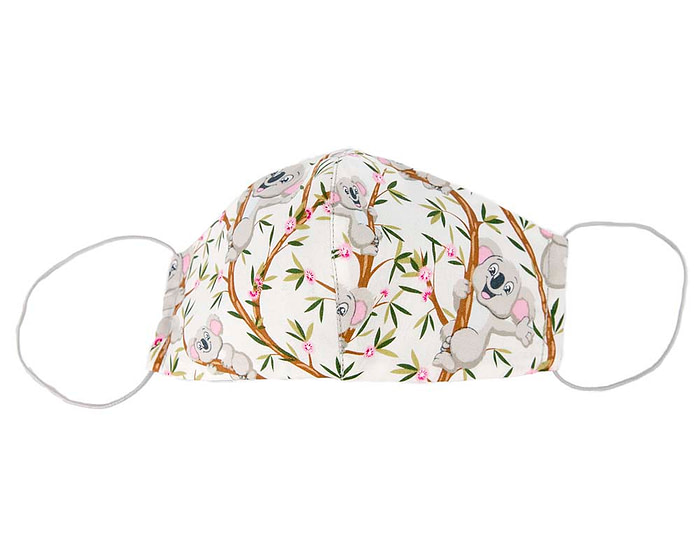 Comfortable re-usable cotton face mask Koala print - Hats From OZ