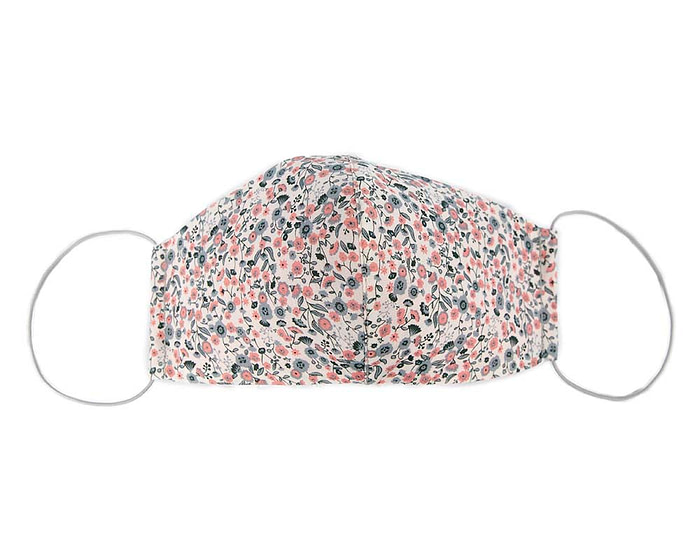 Comfortable re-usable cotton face mask small flowers - Hats From OZ