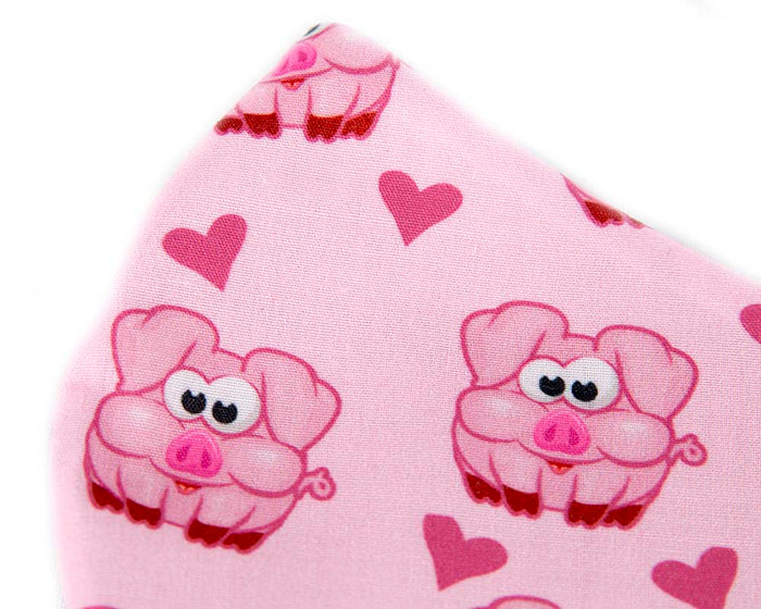 Comfortable re-usable cotton face mask Pigs - Hats From OZ