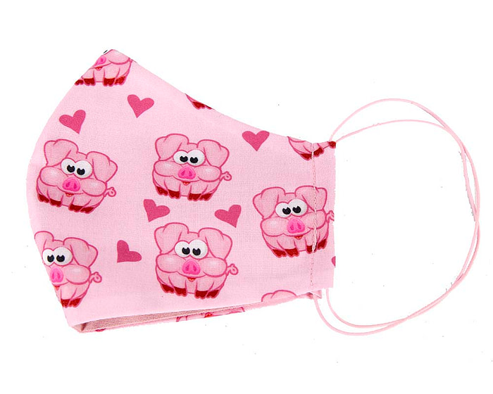 Comfortable re-usable cotton face mask Pigs - Hats From OZ