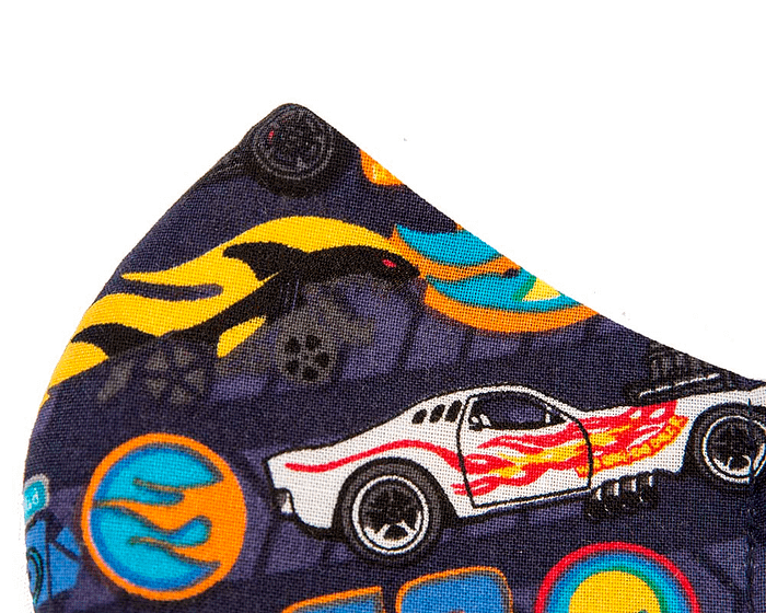 KIDS SIZE re-usable cotton face mask HOT WHEELS - Hats From OZ