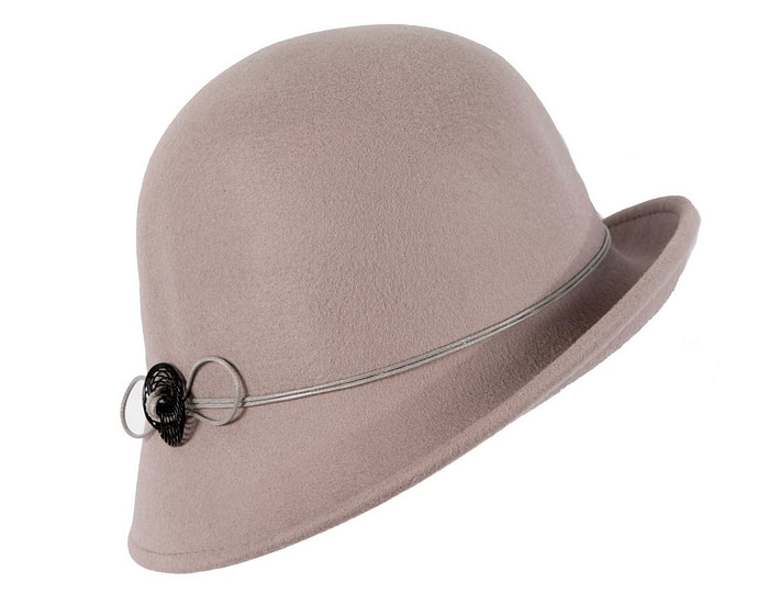 Grey felt cloche hat by Max Alexander - Hats From OZ