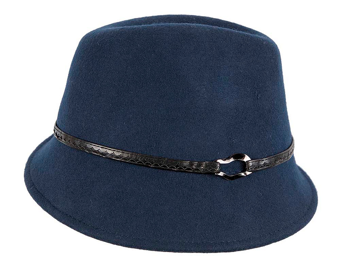 Navy felt trilby hat by Max Alexander J402 - Hats From OZ