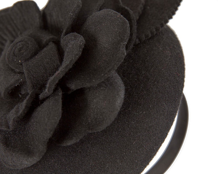 Black winter pillbox fascinator by Max Alexander - Hats From OZ