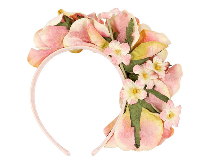 Pink flower headband fascinator by Max Alexander - Hats From OZ