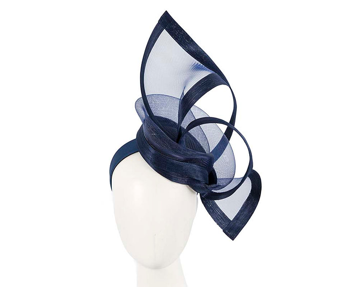 Edgy navy racing fascinator by Fillies Collection - Hats From OZ