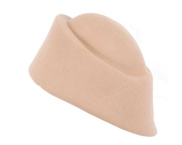 Unique nude ladies winter felt fashion hat - Hats From OZ