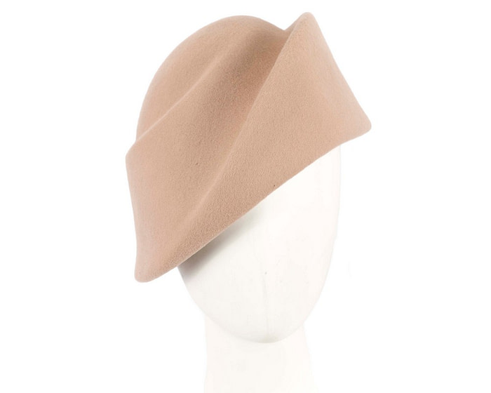 Unique nude ladies winter felt fashion hat - Hats From OZ