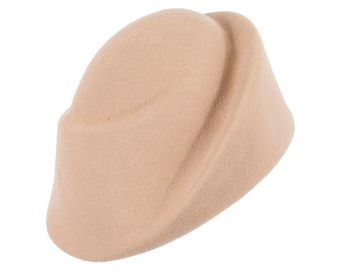 Unique nude ladies winter felt fashion hat - Hats From OZ