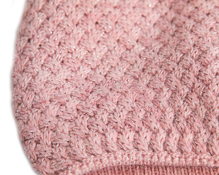 European made crocheted dusty pink beanie - Hats From OZ