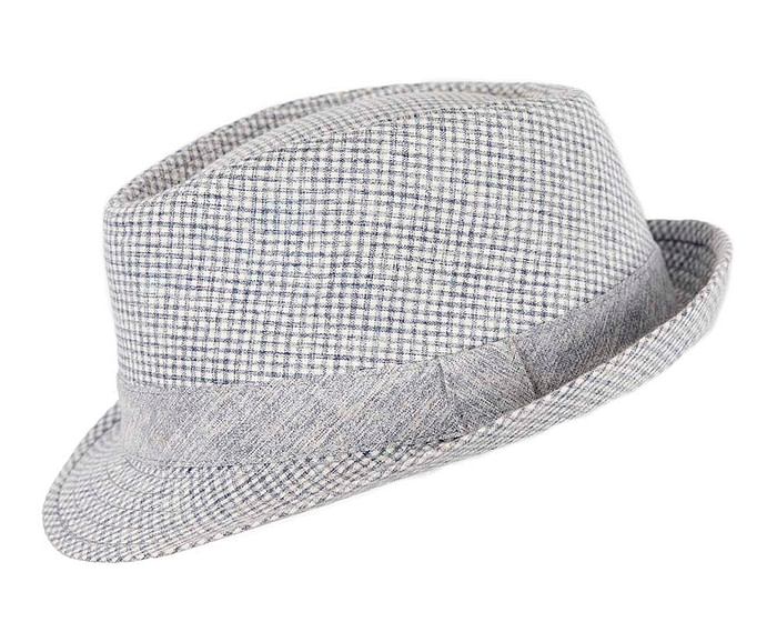 Blue Short Brim Fedora Hat - Hats From OZ