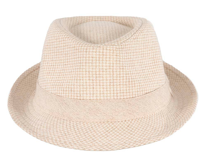 Beige Short Brim Fedora Hat - Hats From OZ