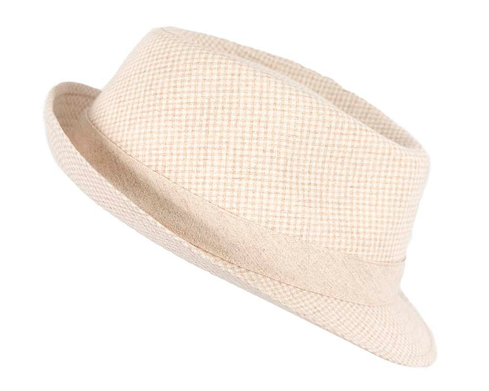 Beige Short Brim Fedora Hat - Hats From OZ