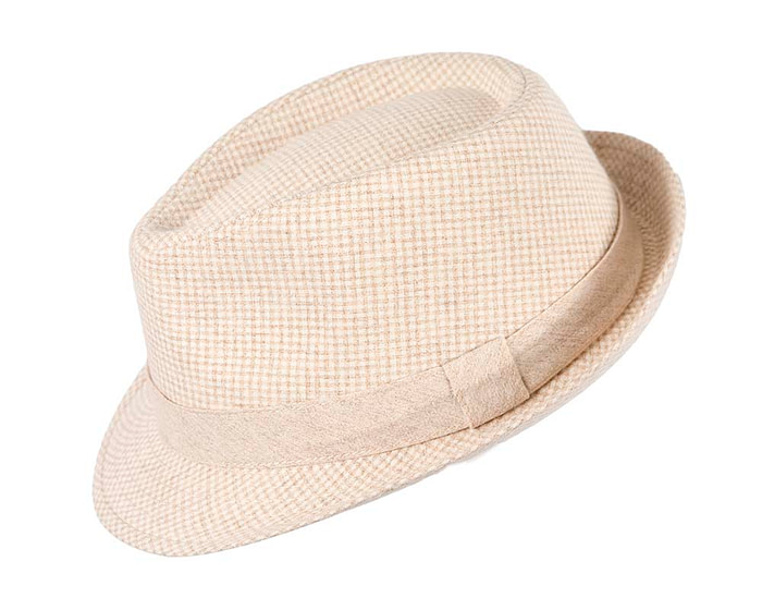 Beige Short Brim Fedora Hat - Hats From OZ