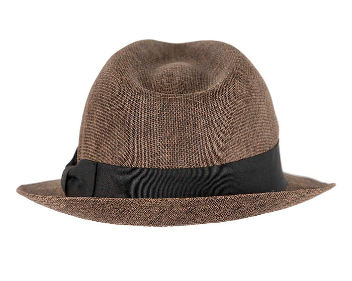 Brown Fedora Homburg Hat - Hats From OZ