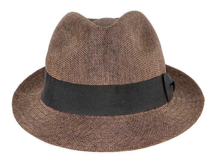 Brown Fedora Homburg Hat - Hats From OZ