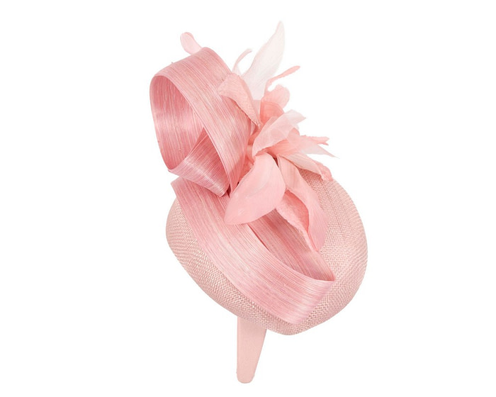 Tall pink racing pillbox fascinator by Fillies Collection - Hats From OZ