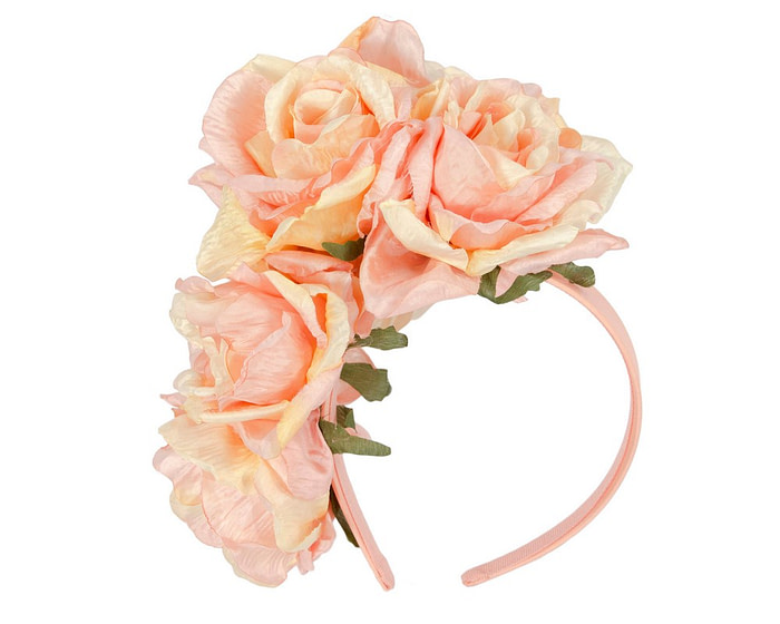 Large pink & yellow flower headband by Max Alexander - Hats From OZ