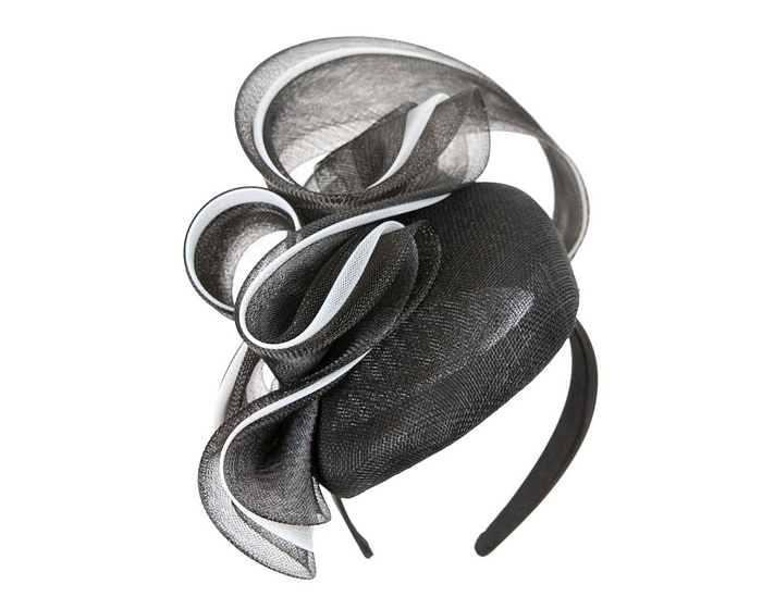 Black and white racing fascinator by Fillies Collection - Hats From OZ