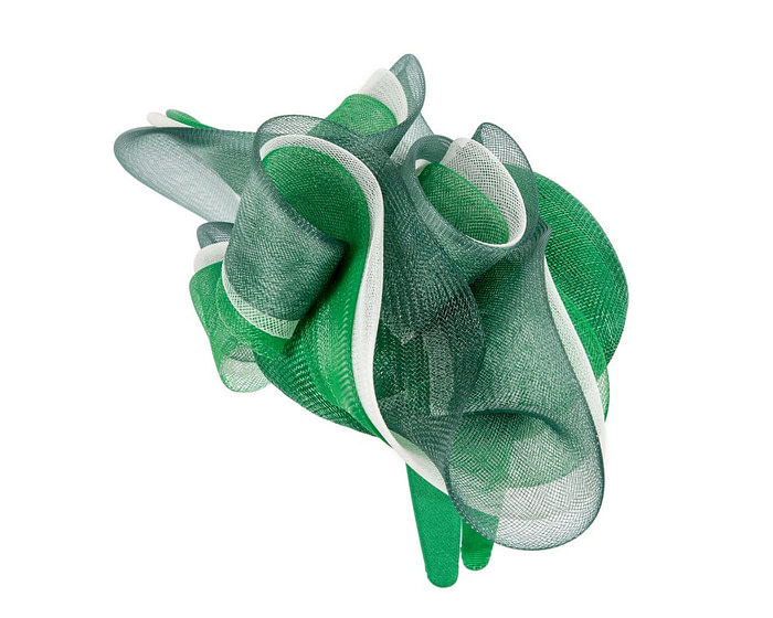 Green and cream racing fascinator by Fillies Collection - Hats From OZ