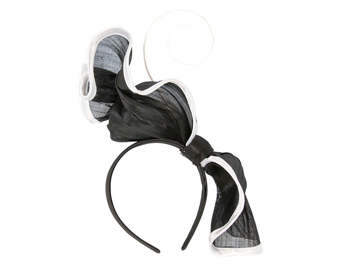 Black & white racing fascinator by Fillies Collection - Hats From OZ