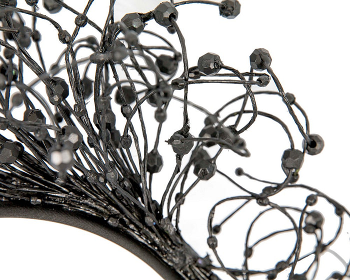 Bespoke black wire fascinator by Fillies Collection - Hats From OZ