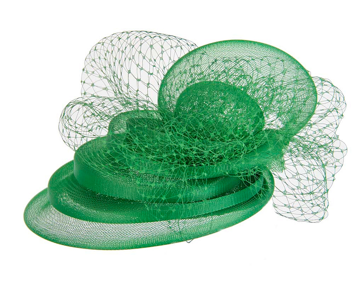 Green custom made Mother of the Bride Cocktail Hat - Hats From OZ