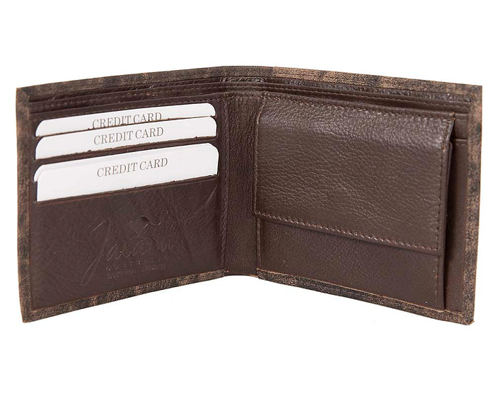 Stonewash Kangaroo Leather Mens Wallet - Hats From OZ