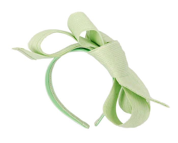 Large lime bow racing fascinator by Max Alexander - Hats From OZ