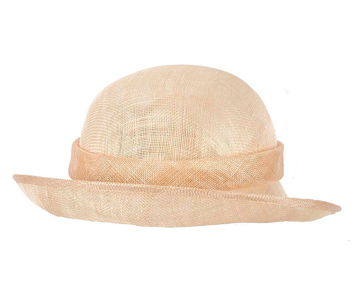 Nude cloche hat by Max Alexander - Hats From OZ