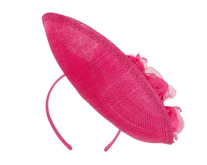 Large fuchsia flower fascinator by Max MA874 - Hats From OZ