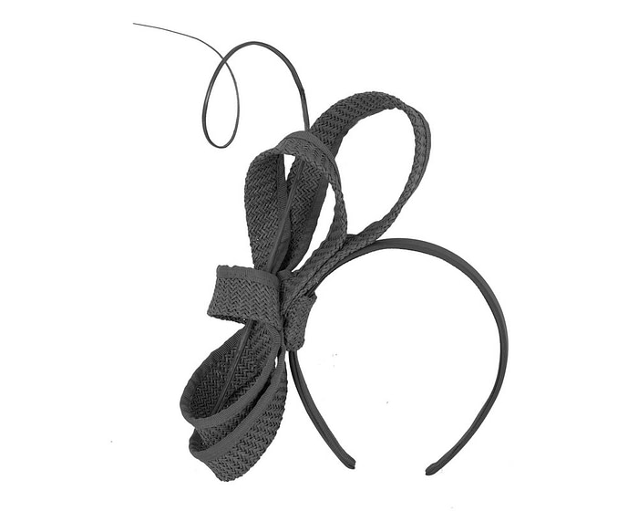 Black loops and feather fascinator by Max Alexander - Hats From OZ