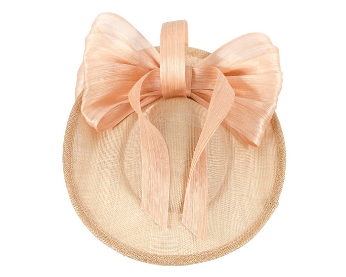 Nude fascinator with bow by Fillies Collection - Hats From OZ