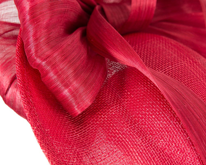 Red fascinator with bow by Fillies Collection - Hats From OZ