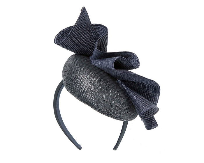 Navy pillbox fascinator by Fillies Collection S259 - Hats From OZ