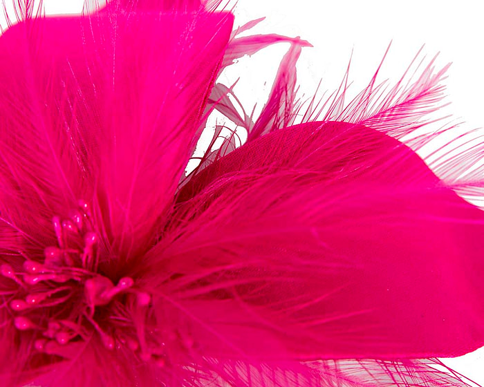 Fuchsia fascinator headpiece for wedding and races - Hats From OZ