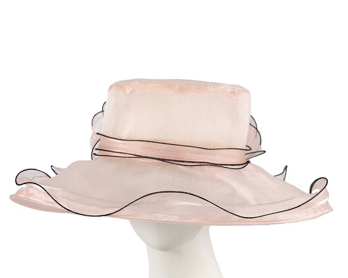 Large Pink Organza Racing Hat - Hats From OZ