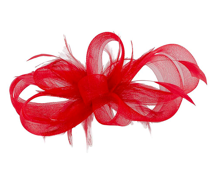 Custom made red fascinator by Cupids Millinery - Hats From OZ