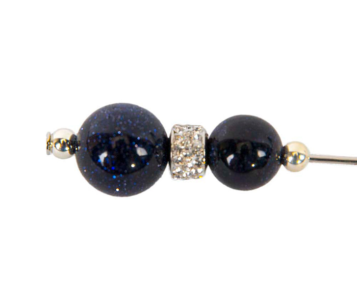 Navy pearl head hat pin - Hats From OZ