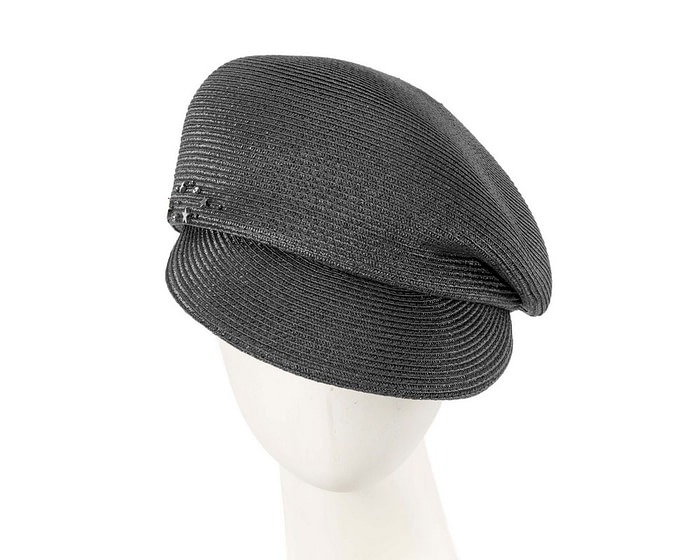 Modern black newsboy beret hat by Max Alexander - Hats From OZ