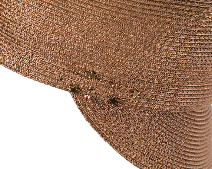 Modern brown newsboy beret hat by Max Alexander - Hats From OZ