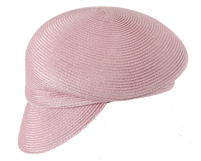 Modern dusty pink newsboy beret hat by Max Alexander - Image 3