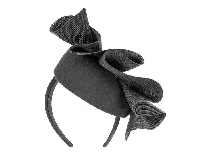 Black pillbox fascinator by Fillies Collection F681 - Hats From OZ