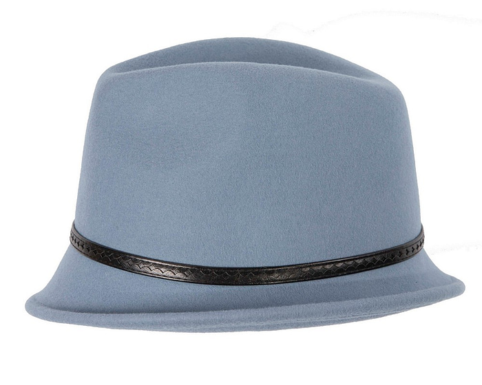 Light blue felt trilby hat by Max Alexander - Hats From OZ