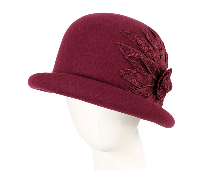 Burgundy winter fashion hat by Max Alexander - Hats From OZ