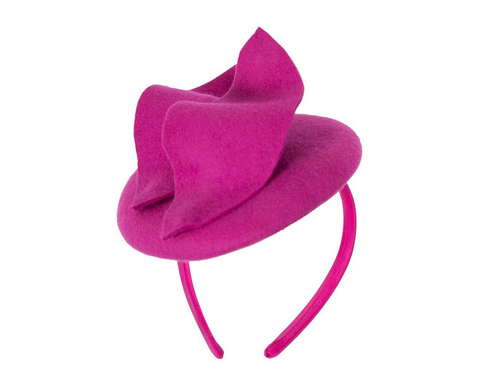 Fuchsia felt fascinator by Max Alexander - Hats From OZ