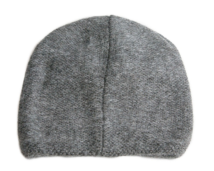 Warm European made woven dark grey beanie - Hats From OZ