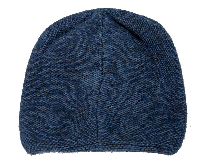 Warm European made woven navy beanie - Hats From OZ