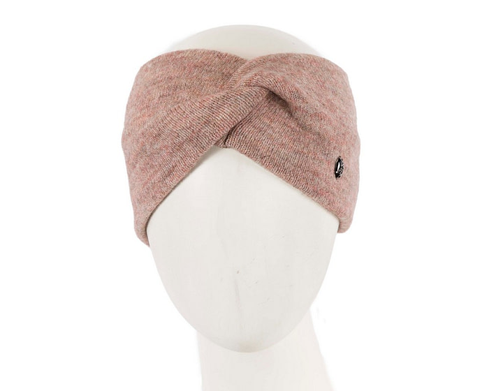 Beige European Made woolen headband - Hats From OZ