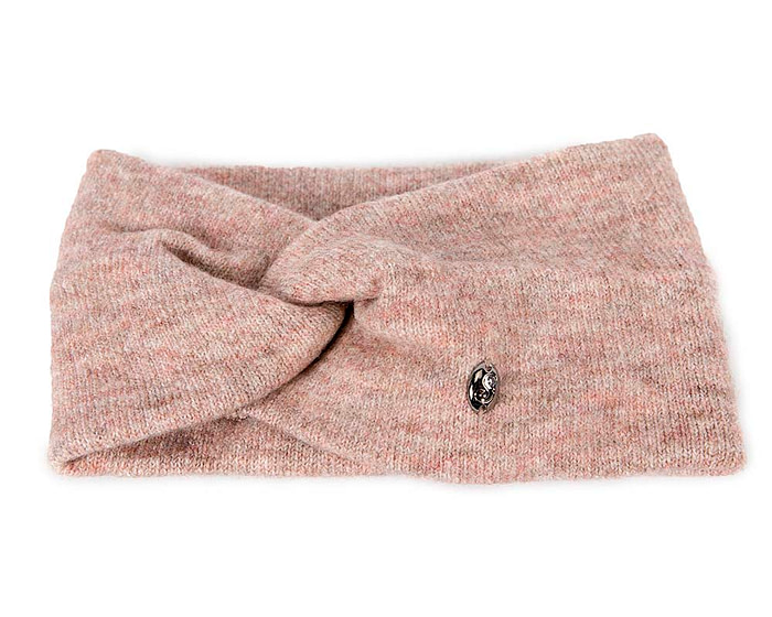 Beige European Made woolen headband - Hats From OZ